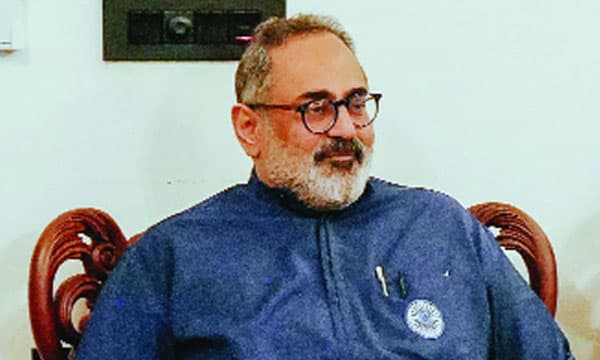 ചെയ്യുന്ന എല്ലാ കാര്യവും മതത്തിന്റെയും രാഷ്ട്രീയത്തിന്റെയും കണ്ണിലൂടെ കാണുന്ന പാര്‍ട്ടിയല്ല ബിജെപി: രാജീവ് ചന്ദ്രശേഖര്‍