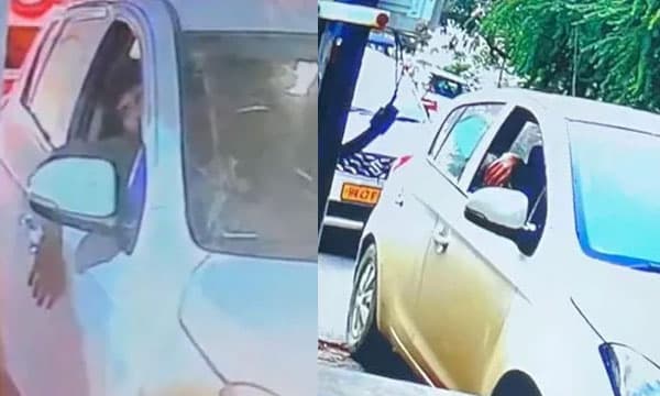 സ്‌ഫോടനത്തിന് മുമ്പുള്ള  കാറിന്റെ ദൃശ്യം പുറത്തുവന്നു ; ചാവേര്‍ ബോംബറെന്ന് സംശയിക്കുന്നയാളുടെ വീഡിയോ 