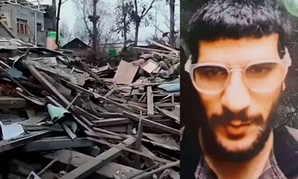 ഡല്‍ഹി ബോംബര്‍ ഉമര്‍ മുഹമ്മദിന്റെ വീട് തകര്‍ത്തു ; തെക്കന്‍ കശ്മീരിലെ പുല്‍വാമയിലെ കെട്ടിടം പൊളിച്ചു