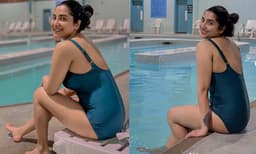 സ്വിം സ്യൂട്ടില്‍ ഗ്ലാമറസ്സ് ചിത്രങ്ങളുമായി അമേയ മാത്യു 
