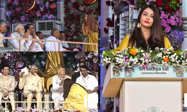 Aiswarya Rai Bachchan at Centenary celebrations of Shri Sathya Sai Baba (Image Source: Instagram)