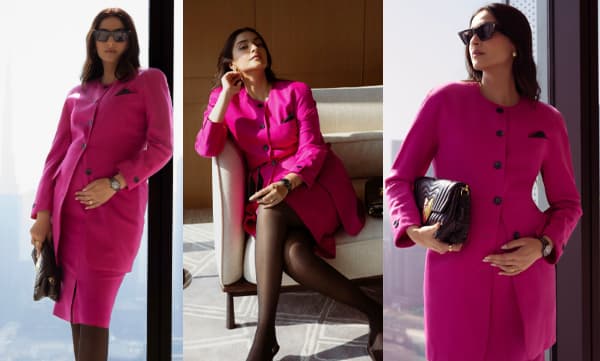 രണ്ടാമത്തെ കുഞ്ഞിനെ കാത്തിരിക്കുന്നുവെന്ന് ബോളിവുഡ് ഫാഷനിസ്റ്റ സോനം കപൂര്‍; ഹോട്ട് പിങ്ക് സ്യൂട്ടില്‍ ചിക് മെറ്റേണിറ്റി സ്റ്റൈലില്‍ തിളങ്ങി താരം