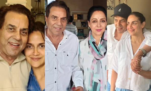 Dharmendra with Hema Malini and daughters (Image Source: Instagram)