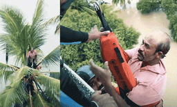 ദുരിതം വിതച്ച് വെള്ളപ്പൊക്കം: രക്ഷപ്പെടാന്‍ ഒരു രാത്രി മുഴുവന്‍ തെങ്ങില്‍ കയറി ഇരുന്നു, ഒടുവില്‍...
