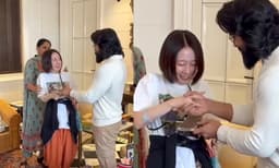 ‘ആര്‍ആര്‍ആര്‍ 100 തവണ കണ്ടിട്ടുണ്ട്’; രാംചരണിനെ നേരില്‍ക്കണ്ട സന്തോഷത്തില്‍ ജാപ്പനീസ് ആരാധിക
