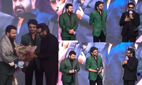 Vijay Sethupathi honour Mohanlal (Image Source: Youtube)