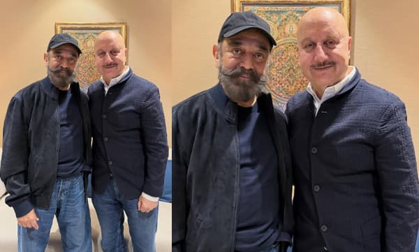Anupam Kher meets Kamal Hassan (Image Source: Instagram)