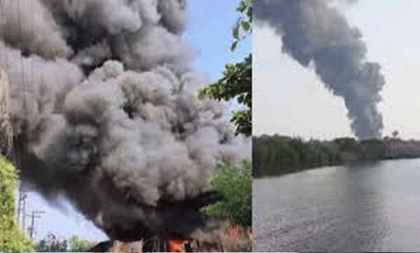 തലശ്ശേരിയിൽ പ്ലാസ്റ്റിക് ശേഖരിക്കുന്ന സ്ഥാപനത്തിൽ വൻ തീപിടുത്തം
