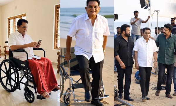 വീല്‍ച്ചെയറില്‍ നിന്നെഴുന്നേറ്റ് സിനിമാസെറ്റില്‍ മമ്മൂട്ടിയ്ക്കും മോഹന്‍ലാലിനുമൊപ്പം നടക്കുന്ന ജഗതി ശ്രീകുമാര്‍; കണ്ണുനിറച്ച് മലയാള ഹാസ്യസാമ്രാട്ട്; സത്യമാകാന്‍ പ്രാര്‍ത്ഥിക്കുവെന്ന് ആരാധകര്‍ 
