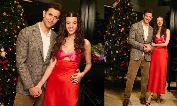 കണ്ണുകളില്‍ പ്രണയത്തിളക്കവും ചുണ്ടില്‍ നിറപുഞ്ചിരിയും, ക്രിസ്മസ് ട്രീക്ക് മുന്നില്‍ സബയെ ചേര്‍ത്തു പിടിച്ച് ഹൃത്വിക് റോഷന്‍; എല്ലാവര്‍ക്കും ക്രിസ്മസ് ആശംസിച്ച് ഹൃത്വികും സബയും