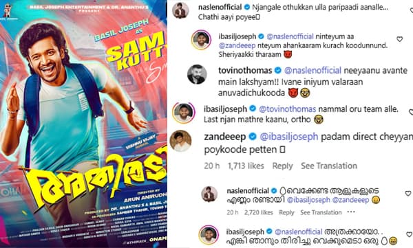 Actors comments on athiradi character poster (Image Source: Instagram)