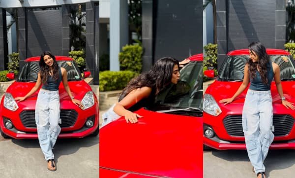 Kalyani shares her love towards first car (Image source: Instagram)