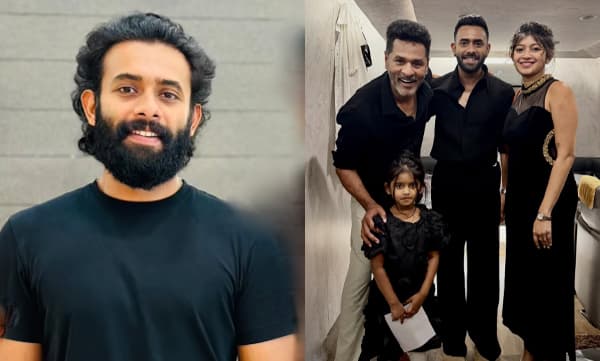 Arjun Ashokan and family with Prabhudeva (Image Source: Instagram)