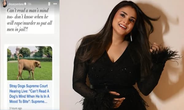 Divya Spandana slams supreme court remark on stray dogs (Image Source: Instagram)