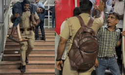 എത്ര മനോഹരമായ കാഴ്ച! ഭിന്നശേഷിക്കാരനായ യുവാവിനെ തോളില്‍ വഹിച്ച് ട്രെയിനില്‍ കയറ്റി പോലീസ് ഉദ്യോഗസ്ഥന്‍

