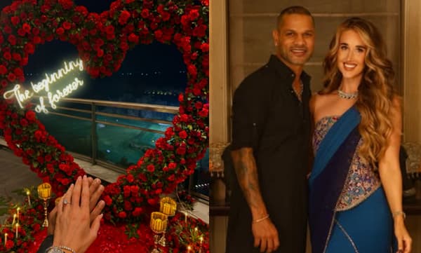 ‘ചിരികള്‍ പങ്കുവെച്ചതില്‍ നിന്ന് സ്വപ്നങ്ങള്‍ പങ്കിടുന്നതിലേക്ക്’; ശിഖര്‍ ധവാനും സോഫി ഷൈനും തമ്മിലുളള വിവാഹനിശ്ചയം കഴിഞ്ഞു 
