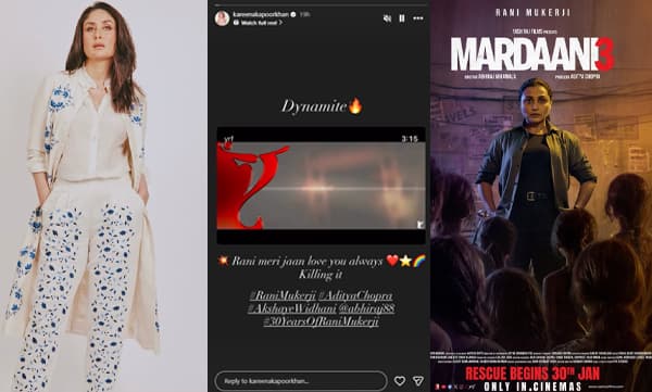 Kareena Kapoor praises rani mukherjee in mardaani 3 (Image Source: Instagram)