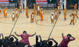 ടീച്ചര്‍ ആള് പുലിയാണ് കേട്ടോ? അമേരിക്കന്‍ സ്‌കൂളില്‍ കയ്യടി നേടി തമിഴ് ടീച്ചര്‍
