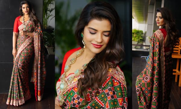 പടാൻ പടോല സാരിയില്‍ മുഗള്‍ രാജ്ഞി​യെപ്പോലെ തിളങ്ങി ഐശ്വര്യ രാജേഷ്; എലഗന്റ് ലുക്കിലുള്ള താരത്തിന്റെ ചിത്രങ്ങള്‍ ട്രെന്‍ഡിംഗ്