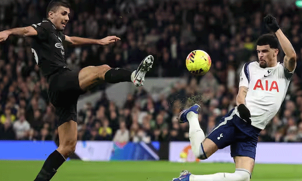 മാഞ്ചസ്റ്റര്‍സിറ്റിക്ക് വീണ്ടും തിരിച്ചടി; ടോട്ടനത്തോട് സമനിലയില്‍ കുരുങ്ങി