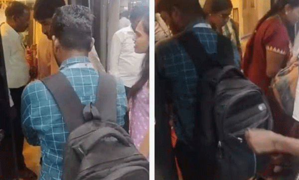 പുറത്തേക്ക് ആളുകള്‍ ഇറങ്ങുന്നതിന് മുന്‍പേ മെട്രോയിലേക്ക് കയറുന്ന യാത്രക്കാര്‍: ഇന്ത്യക്കാരുടെ പൗരബോധം എവിടെ പോയെന്ന് നെറ്റീസണ്‍സ് 

