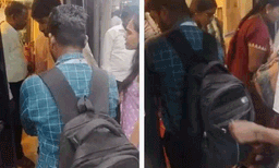 പുറത്തേക്ക് ആളുകള്‍ ഇറങ്ങുന്നതിന് മുന്‍പേ മെട്രോയിലേക്ക് കയറുന്ന യാത്രക്കാര്‍: ഇന്ത്യക്കാരുടെ പൗരബോധം എവിടെ പോയെന്ന് നെറ്റീസണ്‍സ് 
