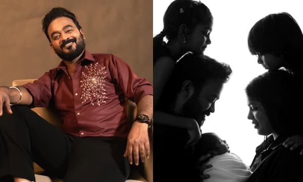 ‘ഹൃദയമിടിപ്പുകള്‍ ചേര്‍ത്ത മനോഹര ചിത്രം; അഞ്ചാമത്തെ അതിഥിയായി ഇവനും വന്നതോടെ ഞങ്ങളുടെ ലോകം പൂര്‍ണ്ണമായി...’ പുതിയ കുടുംബചിത്രം പങ്കിട്ട് അപ്പാനി ശരത്