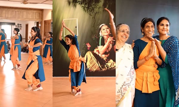 Asha Sharath and mother with her student jayasree (Image Source: Instagram)