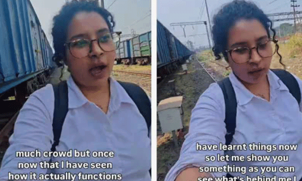 ട്രെയിന്‍ ഒരല്പം വൈകിയാല്‍ അസ്വസ്ഥരാകുന്ന യാത്രക്കാര്‍ ഇതറിയുക! വീഡിയോയുമായി റെയില്‍വേ ജീവനക്കാരി
