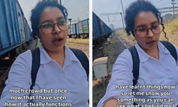 ട്രെയിന്‍ ഒരല്പം വൈകിയാല്‍ അസ്വസ്ഥരാകുന്ന യാത്രക്കാര്‍ ഇതറിയുക! വീഡിയോയുമായി റെയില്‍വേ ജീവനക്കാരി
