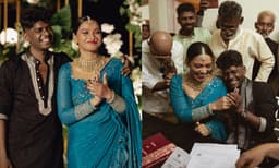 ‘അന്‍പോടെ വേടനും നവമിയും’; വിവാഹചിത്രങ്ങള്‍ പങ്കിട്ട് താരം 
