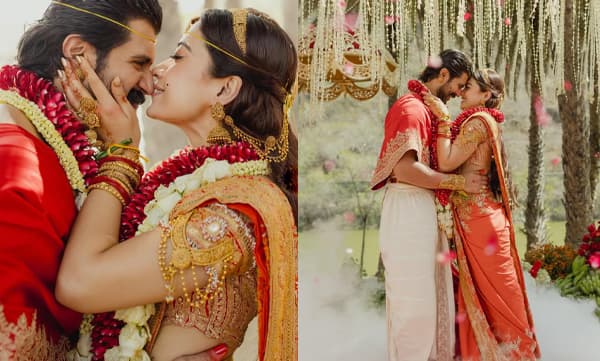 ഗന്ധര്‍വ്വനെപ്പോലെ വിജയ് ദേവരകൊണ്ടയും അപ്സരസ്സിനെ​പ്പോലെ രാശ്മിക മന്ദാനയും; പരമ്പരാഗത തെലുങ്ക് ചടങ്ങില്‍ രാശ്മികയെ താലി ചാർത്തി വിജയ് ; ചിത്രങ്ങൾ പങ്കിട്ട് ‘വിരോഷ്’ 