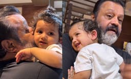 ‘രണ്ട് തലമുറകള്‍, പരിശുദ്ധമായ സ്‌നേഹം’; ഓം പരമാത്മയെ താലോലിച്ച് സുരേഷ് ഗോപി; വീഡിയോ 
