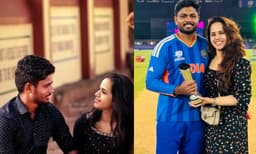 വിമര്‍ശനങ്ങളില്‍ തളരാതെ കരുത്തായി കൂടെ നിന്ന പൊണ്ടാട്ടിക്ക് നന്ദി....; കുറിപ്പുമായി സഞ്ജു സാംസണ്‍ 
