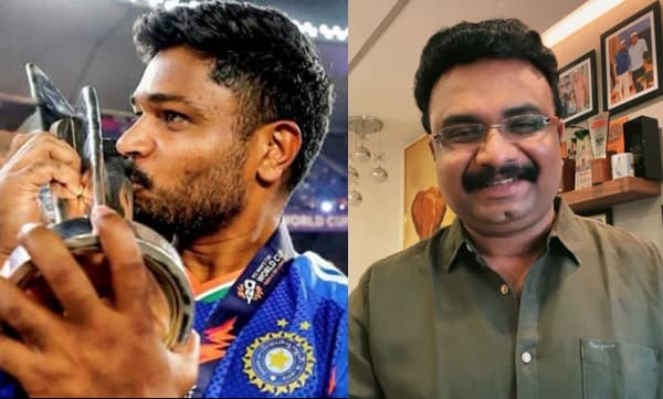 ‘ആ ഗുരുത്വം അദ്ദേഹത്തെ ഇനിയും കൂടുതല്‍ വിജയങ്ങളിലേക്ക് എത്തിക്കട്ടെ, നമുക്കത് കണ്ട് സന്തോഷിക്കാനുള്ള ഭാഗ്യം ഉണ്ടാകട്ടെ, സഞ്ജു സാംസണ് വാഴ്ത്തുക്കള്‍’