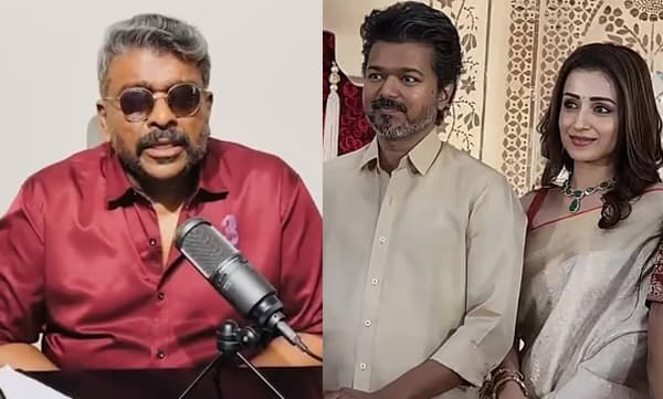 തൃഷ കൂടെ പോകാന്‍ പാടില്ലായിരുന്നു, കരൂര്‍ സംഭവത്തേക്കാള്‍ വിജയ്ക്ക് നാണക്കേടുണ്ടാക്കി; വീണ്ടും പാര്‍ഥിപന്‍ 
