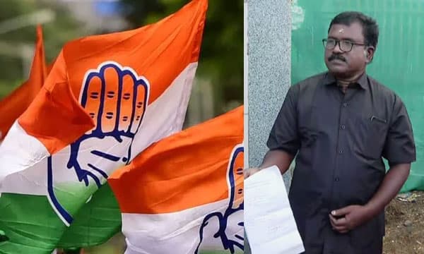 ഡിസിസി ജനറല്‍ സെക്രട്ടറി ബാബു ദിവാകരന്‍ രാജിവെച്ചു; ഗാന്ധിപ്രതിമയ്ക്ക് മുന്നില്‍ കറുപ്പണിഞ്ഞ് പ്രതിഷേധം