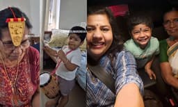 ആനയും ചെണ്ടക്കാരനും ,അമ്മൂമ്മയും കേദാറും രാവിലെ ഉത്സവം തുടങ്ങി ; മകന്റെ രസകരമായ വീഡിയോ പങ്കുവെച്ച്​ സ്‌നേഹ ശ്രീകുമാര്‍
