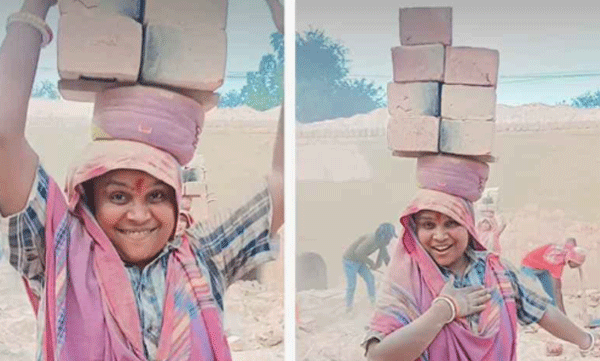 അമ്പമ്പോ! എന്നാലും ഇതെങ്ങനെ...: തലയില്‍ ഇഷ്ടകയുമായി യുവതിയുടെ കിടിലന്‍ നൃത്തം, വീഡിയോ വൈറല്‍ 
