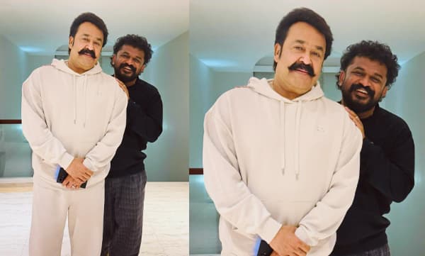 Tharun Moorthy with Mohanlal (Image Source: Instagram)