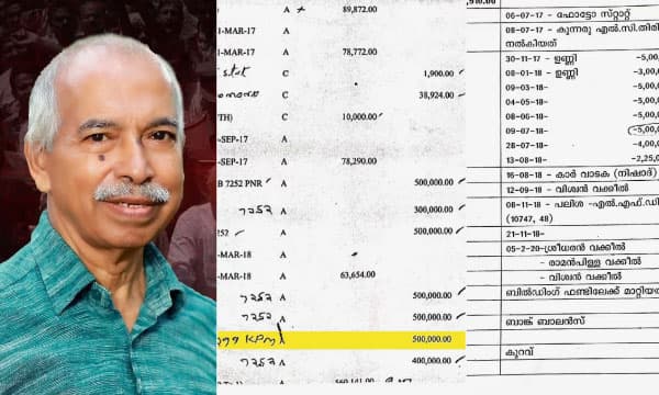 പയ്യന്നൂര്‍ ഫണ്ട് വിവാദം: സി.പി.എമ്മിനെ വെട്ടിലാക്കി ബാങ്ക് രേഖകള്‍ പുറത്തുവിട്ട് വി. കുഞ്ഞികൃഷ്ണന്‍