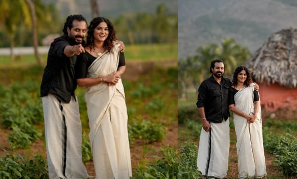 ‘അവളെത്തി; ഇനിപ്പോ ഞാന്‍ ആ നാട്ടുമാഞ്ചോട്ടിൽ എങ്ങാനും പോയി ഇരുന്നു കുറച്ച് കാറ്റ് കൊള്ളട്ടെ...’ നാടന്‍ ലുക്കില്‍ അമേയയും ജിഷിനും; പെര്‍ഫക്ട് മാച്ചെന്ന് കമന്റുകള്‍