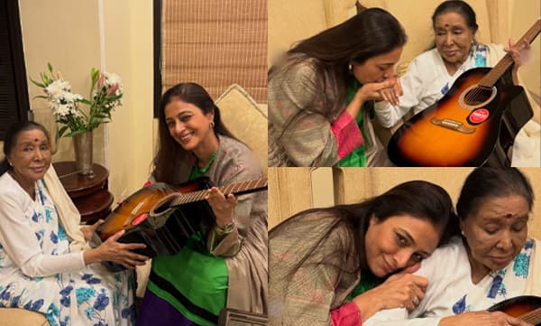 Actress Tabu with Asha Bhosle (Image Source: Instagram)