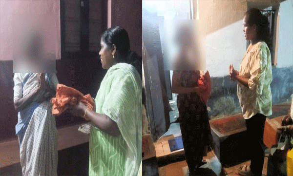 തൃ​ശൂരില്‍ കിറ്റ്  ,  പാലക്കാട് വോട്ടിന് പണവും സാരിയും; വോട്ടർമാർക്ക് BJP പ്രവർത്തകർ സാരി നൽകുന്ന ദൃശ്യങ്ങൾ