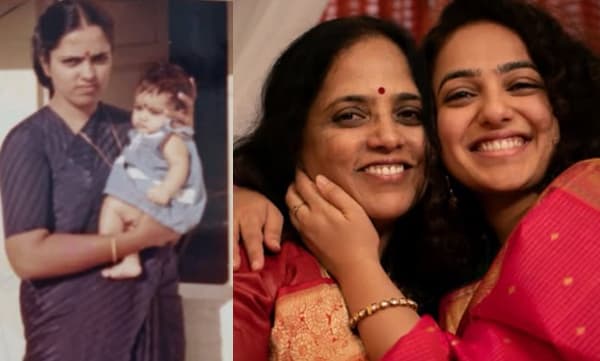 Nithya Menen with her mother (Image Source: Instagram)