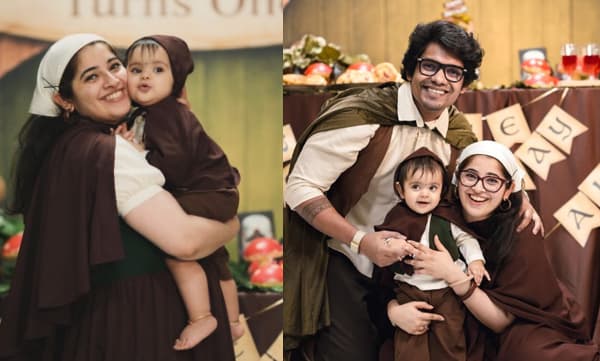 മകളുടെ ഒന്നാം പിറന്നാള്‍ ആഘോഷത്തിന്റെ ചിത്രങ്ങളുമായി നടി ഐമ റോസ്മിന്‍ 
