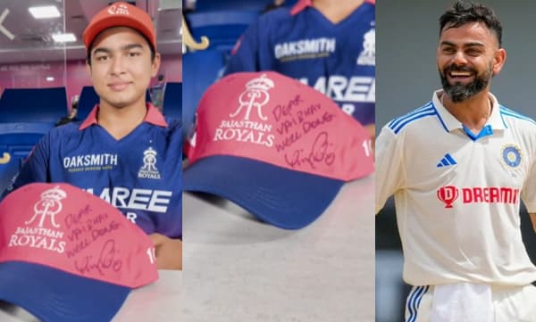 ‘പ്രിയപ്പെട്ട വൈഭവ്, വെല്‍ ഡണ്‍...’; രാജസ്ഥാൻ റോയൽസിന്റെ ബാറ്റിങ് സെൻസേഷൻ വൈഭവ് സൂര്യവൻഷിക്ക് വിരാട് കോഹ്ലിയുടെ സ്പെഷ്യൽ മെസ്സേജ്