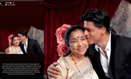 Shah Rukh khan pays emotional tribute to Asha Bhosle (Image Source: Instagram)