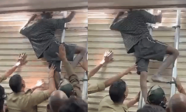 മോഷണശ്രമത്തിനിടെ ഷട്ടറിനും ചുമരിനുമിടയില്‍ തല കുടുങ്ങി: ക്ലിനിക്കിലെത്തിയ കള്ളന് കിട്ടിയത് എട്ടിന്റെ പണി, പൊട്ടിച്ചിരിച്ച് നെറ്റീസണ്‍സ്
