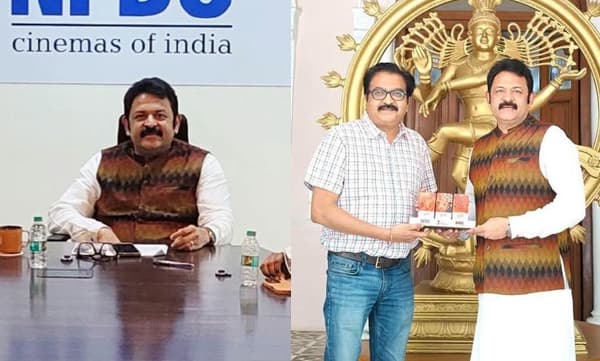 ദേശീയ ചലച്ചിത്രവികസന കോര്‍പ്പറേഷന്‍ ചെയര്‍മാനായി ചുമതലയേറ്റ് കൃഷ്ണകുമാര്‍; സന്തോഷം പങ്കുവെച്ച് നടന്‍ 
